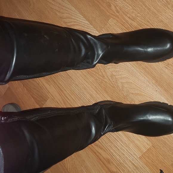 NWOT black over knee boots womens size 9 , fashion - Picture 3 of 8